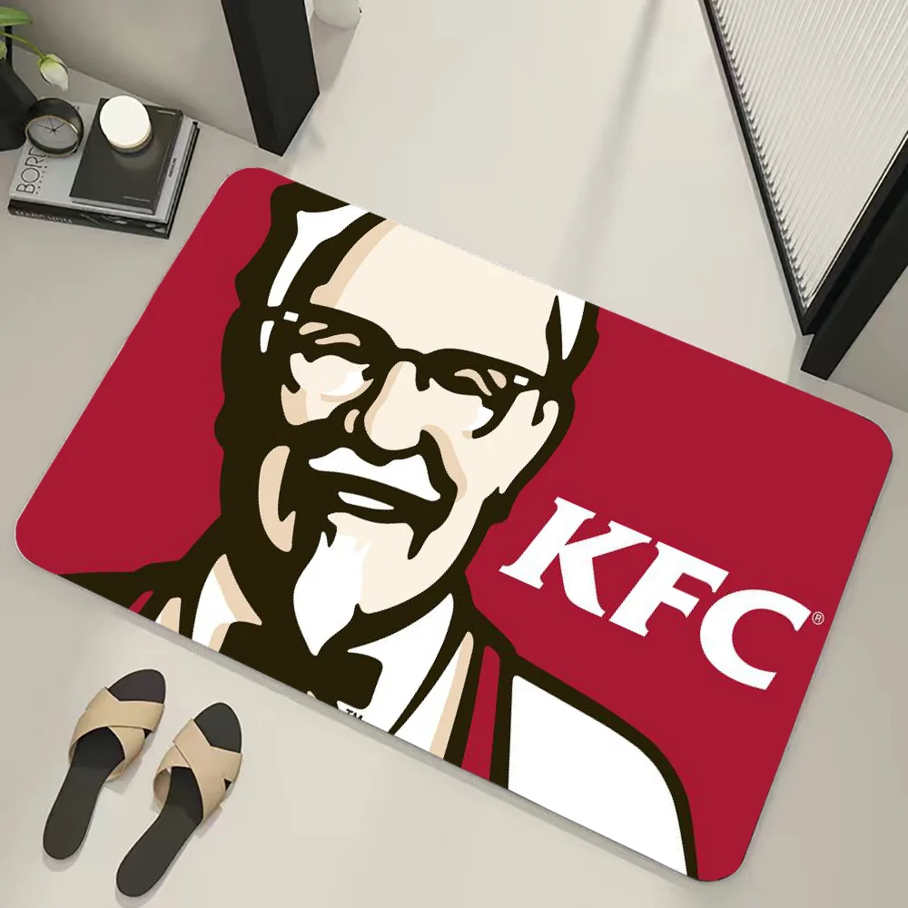 KFC Doormat Entrance Door Kitchen Rug Mat Mats Bedroom Floor Carpets Living Room Rugs for Bedroom Carpet in the Living Room Bath