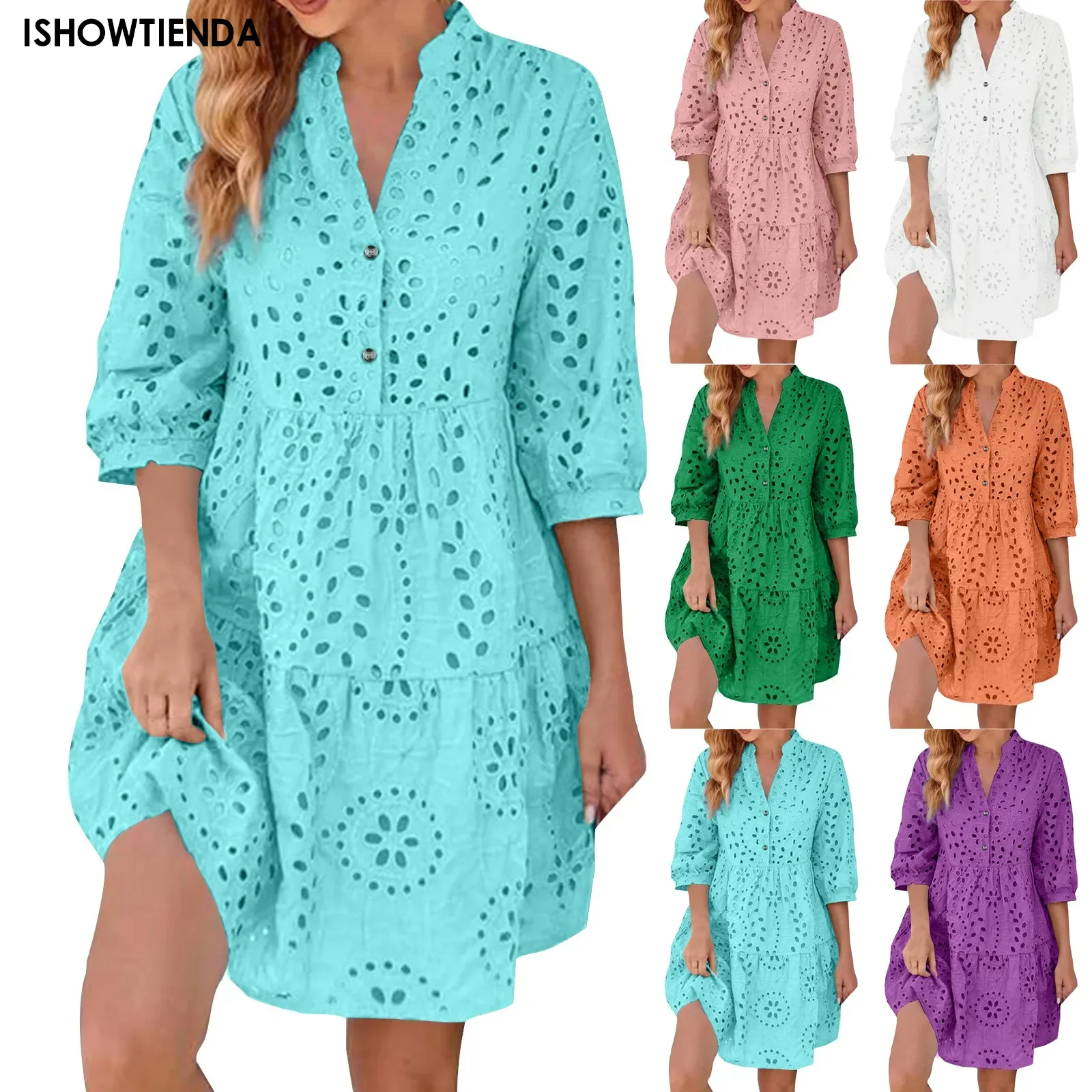 Women'S Summer Dresses Casual Dresses New Mid Length Lace Dresses Hollow Out One Sleeve Dress Y2k Basic Vest Sexy Oufits 여름 원피스