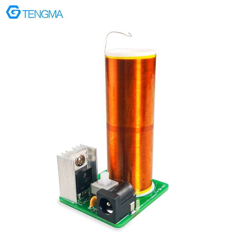 Mini Tesla Coil DIY Electronic Kit, Lighting and Igniting, High-Voltage Generator Coil Welding Exercise Board