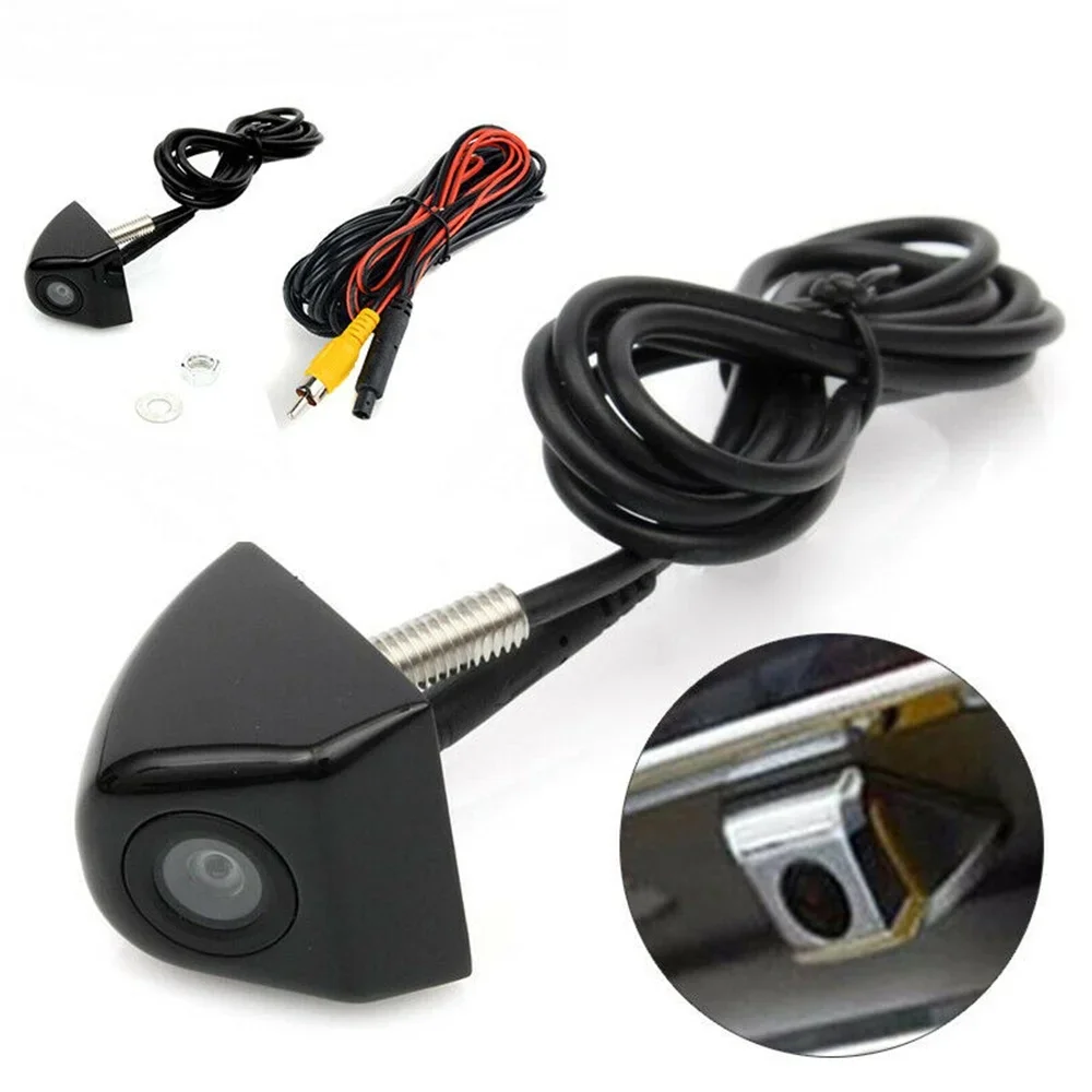 Car reversing rearview camera 4-pin high-definition color image video night vision 170-degree wide-angle camera