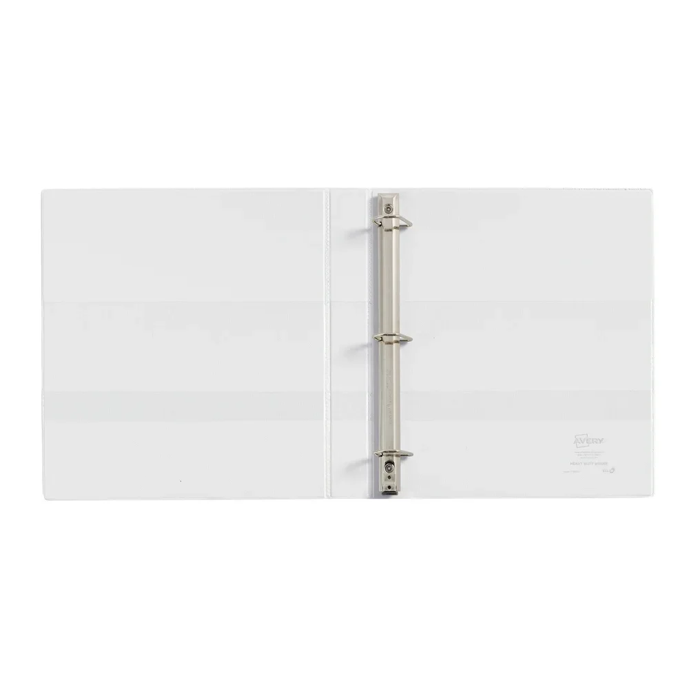 Heavy Duty View Binder One Touch Slant Ring 1 Inch 250 Sheets DuraEdge Technology Archival Safe Linen Texture