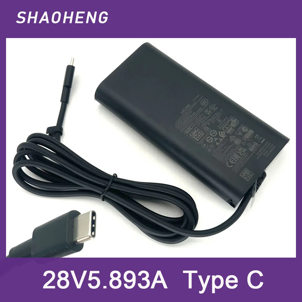 Cargador USB C genuino de 165W para Dell XPS 17 9720 9730 Latitude 7640 7340 5540 5440, adaptador para portátil DA165PM210