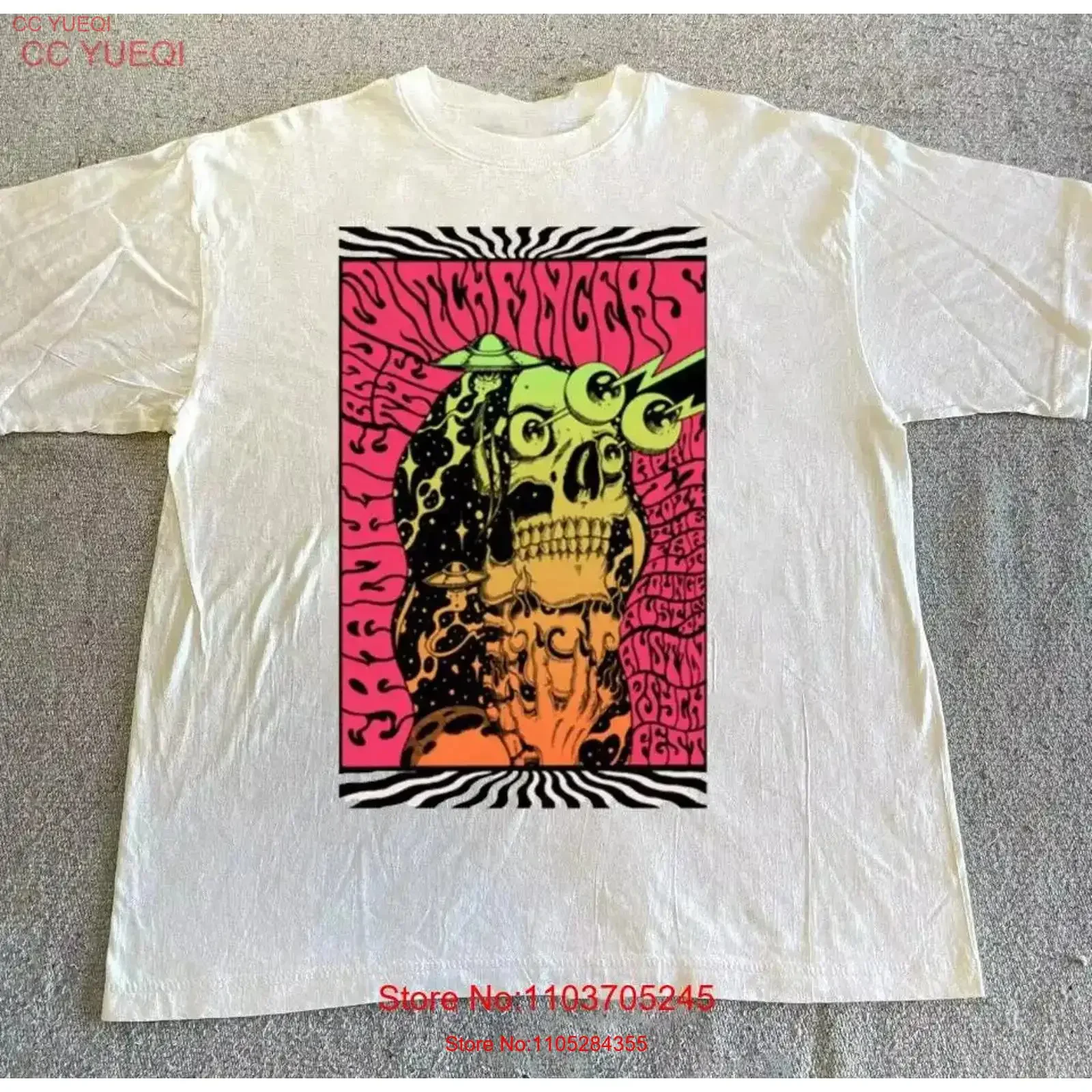 Frankie And The Witch Fingers Tour 2024 For Fan T shirt vintage Washed Slightly Comfortable graphic Top For Everyday Wear