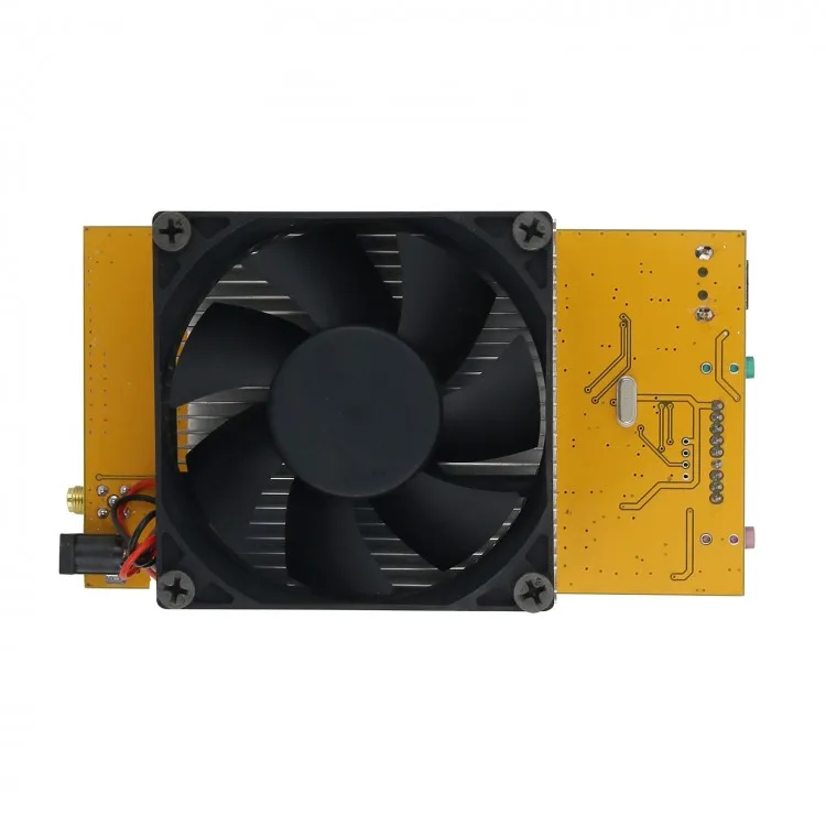 30W PLL FM Stereo Transmitter LED Screen Digital Radio Transmitter for Wireless Infrastructure Equipment Frequency Range