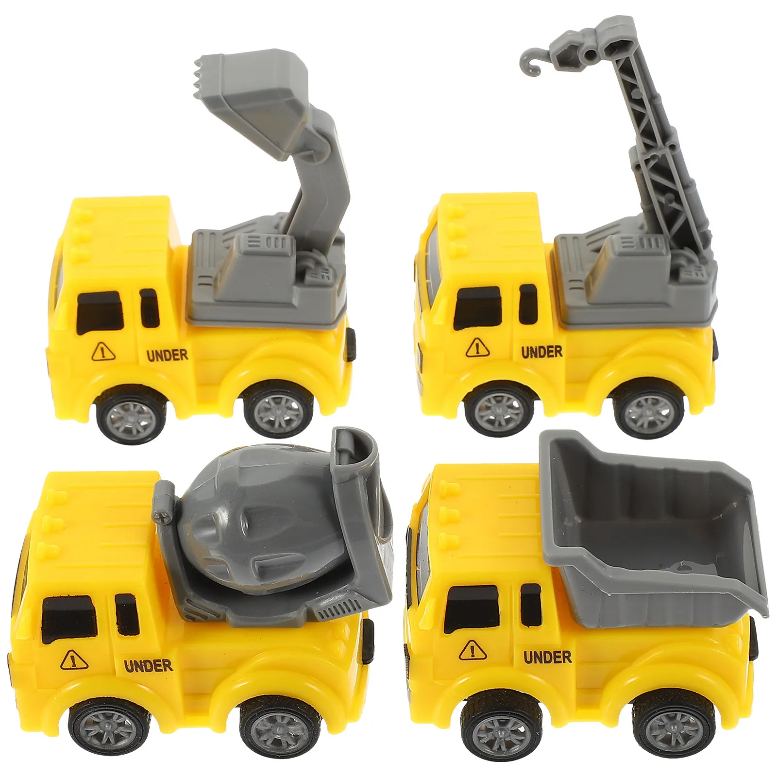

1Set Cartoon Pull-Back Alloy Return Car Set Creative Early Learning Educational Kids Friction Powered Mini Vehicle Collection