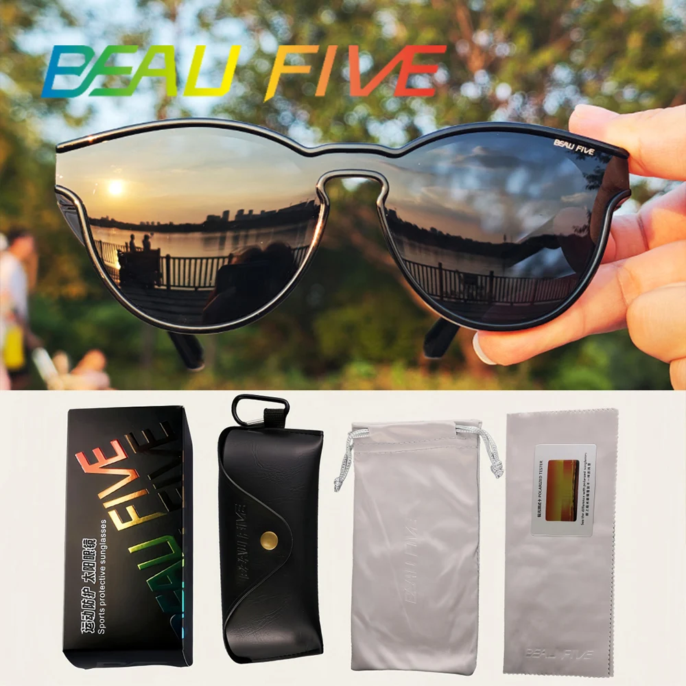

BEAU FIVE Fashion Brand Polarized Sunglasses Men Fishing Driving Camping Hiking Eyewear Women Sport cycling Outdoor Glasses