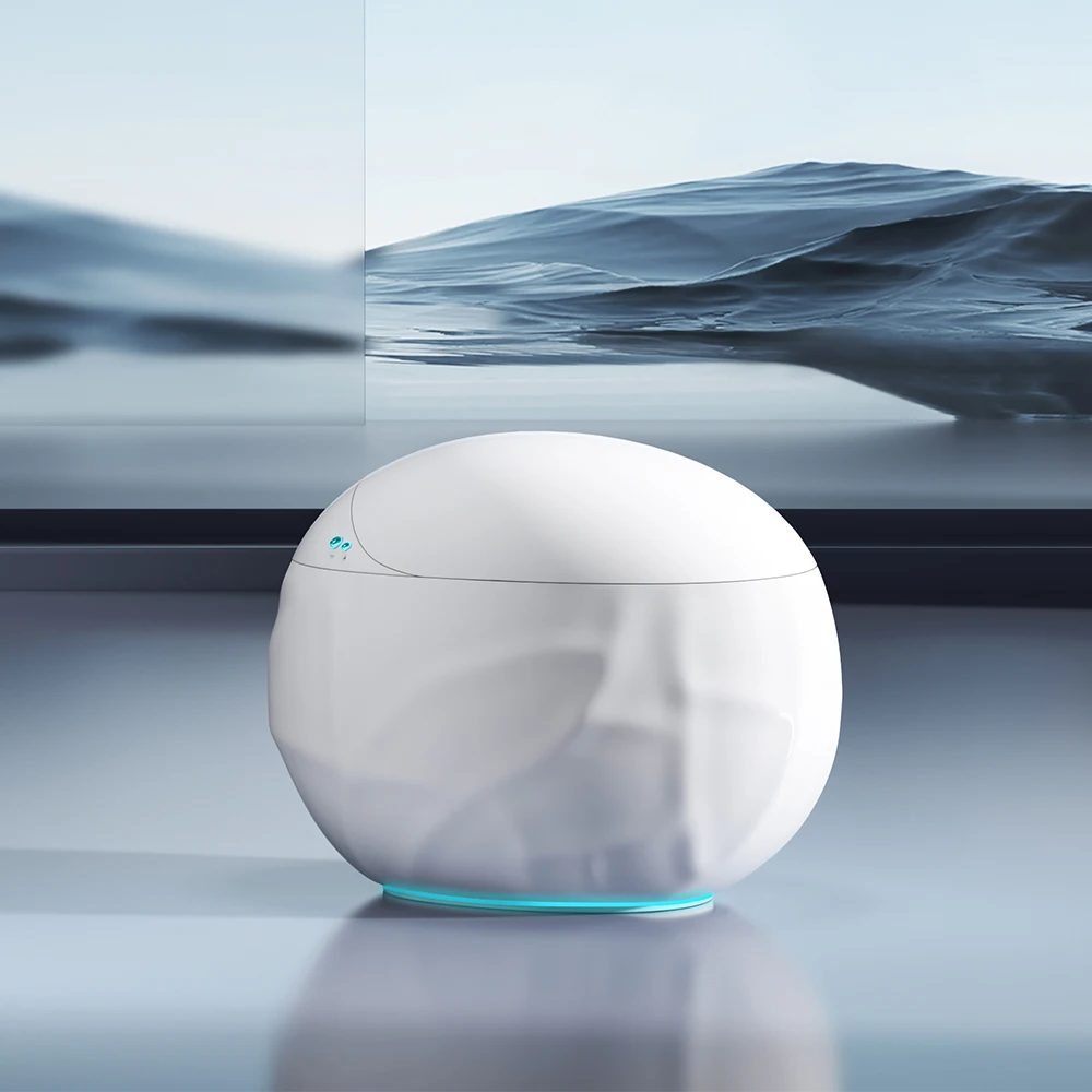 

One-piece fully automatic lengthened smart toilet with remote control electric bidet air dry