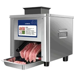 Cortadora de carne eléctrica, picadora de carne comercial para el hogar, Cortadora automática de pescado, cortadora de filete triturada, 150 KG/H