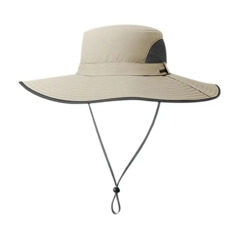 Sun Hats For Men Wide Brim Boonie Hats Breathable Summer Hat Beach Hats Uv Protection For Men Women Fishing Mountain Biking