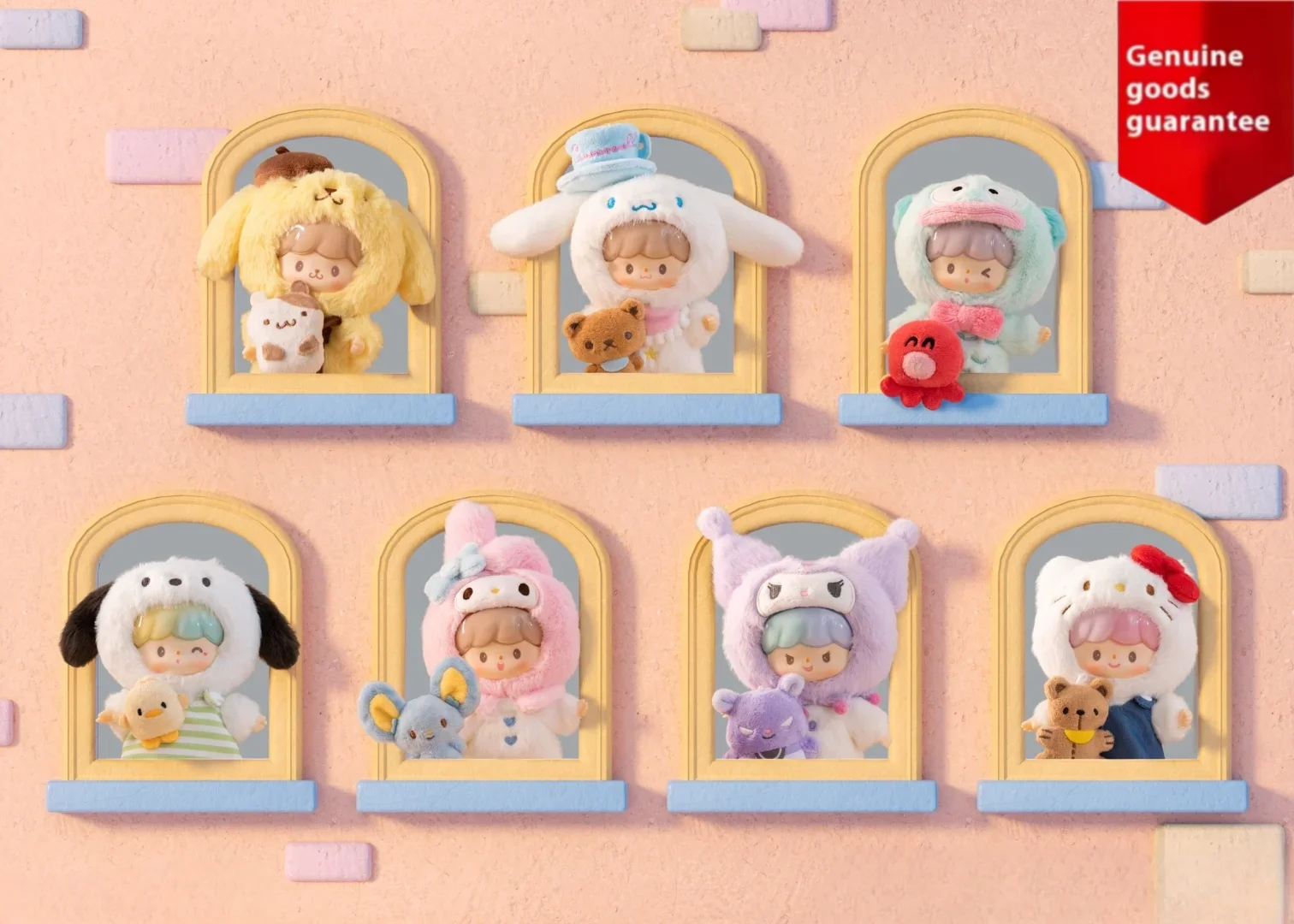 New Genuine Zzoton Sanrio Characters Love-League Buddies Series Blind Box Co-Branded Product Collection Toy Bag Pendants As Gift