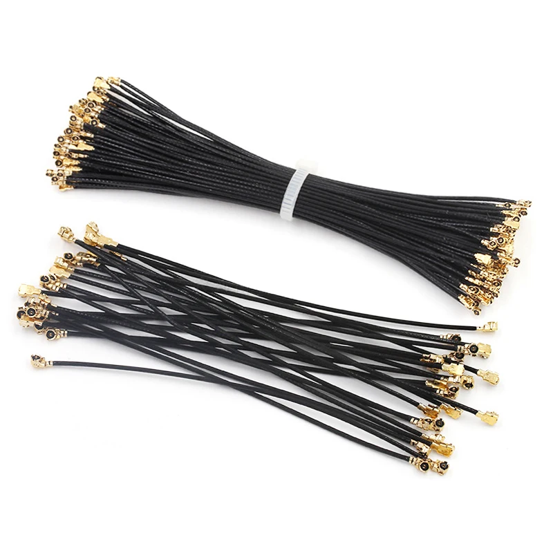 5PCS IPX connection line IPX1/1.13 IPX4/MHF4 0.81 double ended cable female to female 0-3G 10CM-1M length RF coaxial connector