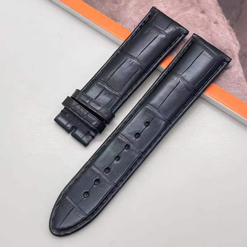 FUYIJIA New Custom MONT-BLANC Watch Band Handmade Alligator Strap 17MM 20MM 22MM Genuine Leather Belt Crocodile Skin Watchbands