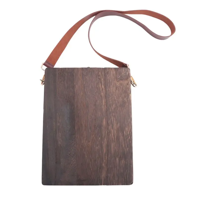 ABIJ-2X 라이터 메신저 우드 박스 A5 레트로 트렌드 숄더백 아웃도어 서류가방 미술용품 박스 홈 데코 아트 핸드백