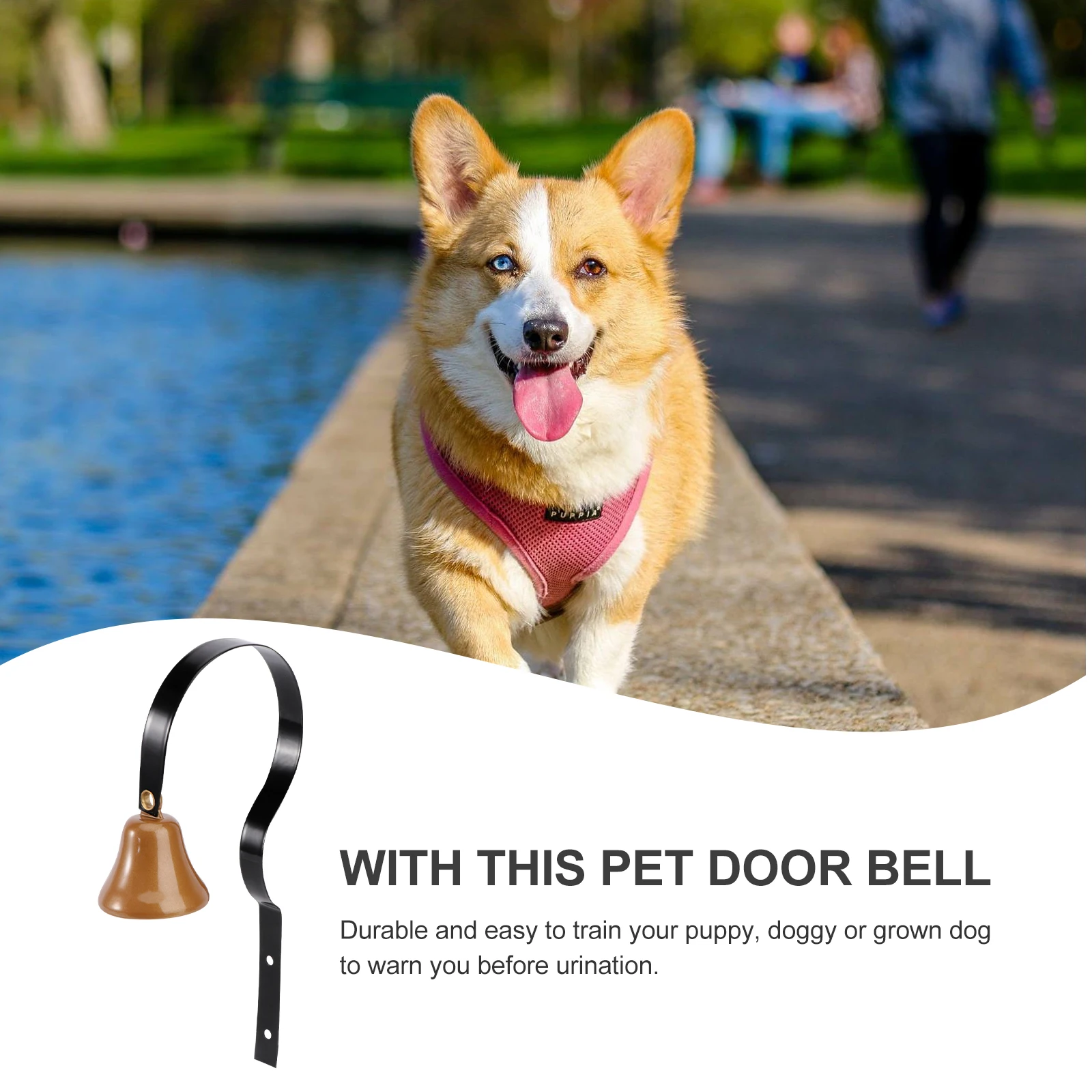 

Dog Door Pet Durable Brass For Pet Bell Potty Mounted Bell For Puppy Housetraining