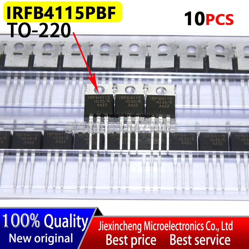 10PCS IRFB4115 IRFB4115PBF TO-220 150V 104A MOSFET Transistor New Original