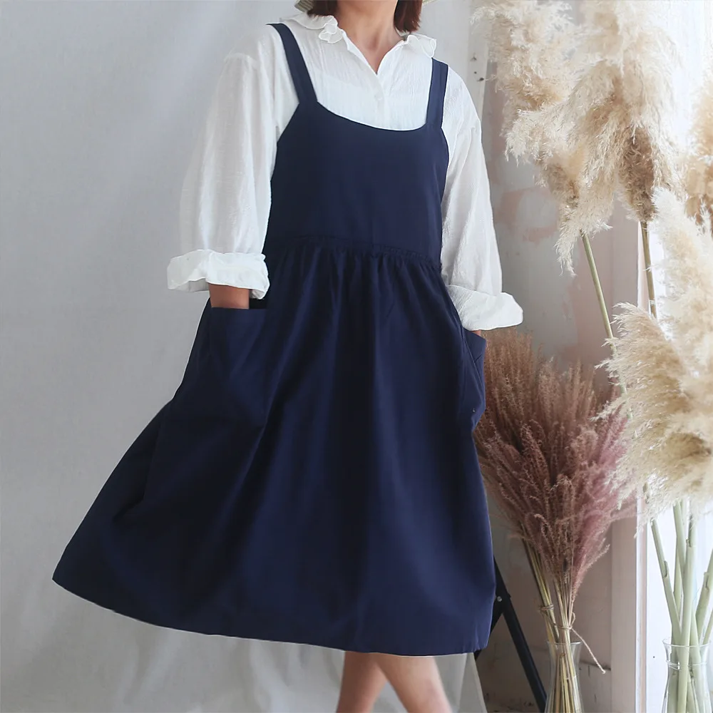 New plus size waterproof three-dimensional lace pleated apron flower shop nail studio art bib light luxury H1