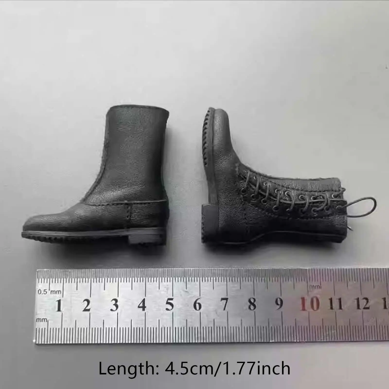 

1:6 Action Doll Boot Shoes Footwear Round Toe Simulation Side Lace up for 12'' Action Figures Body Dress up Accessories Costume