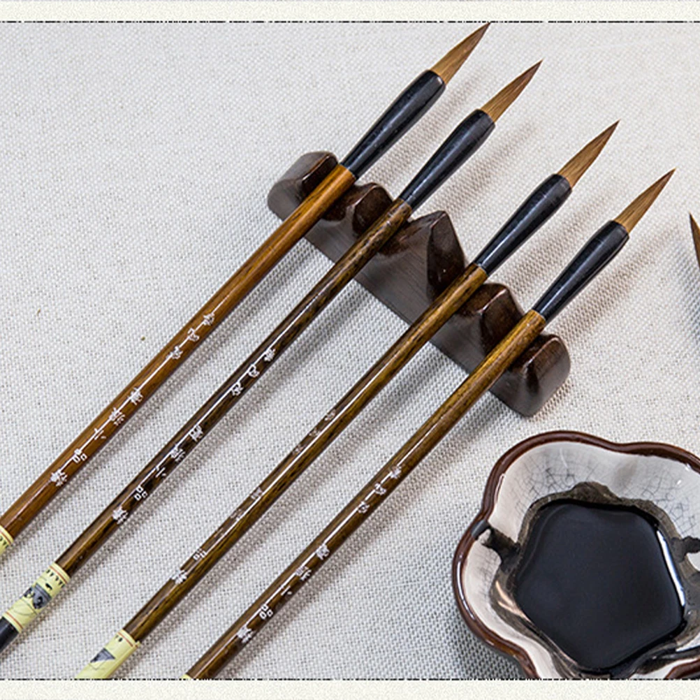 

3pcs Calligraphy Brush Set Flexible Water-Holding Chinese Painting Brushes For Sumi Ink Art Watercolor Oil Painting Art School