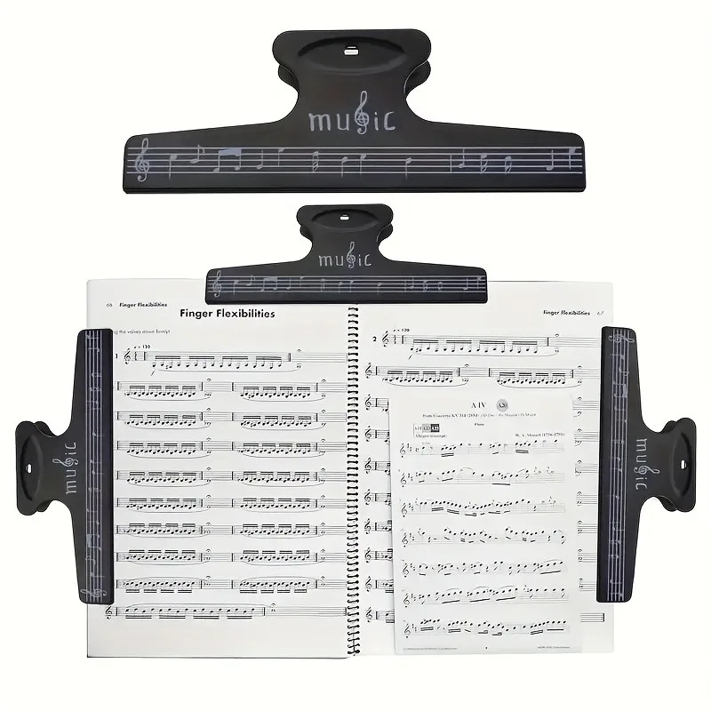 Sheet Music Clips Book Page Note Clip Music Score Fixed Clips Sheet Holder For Guitar Violin Piano Music Instruments Accessories
