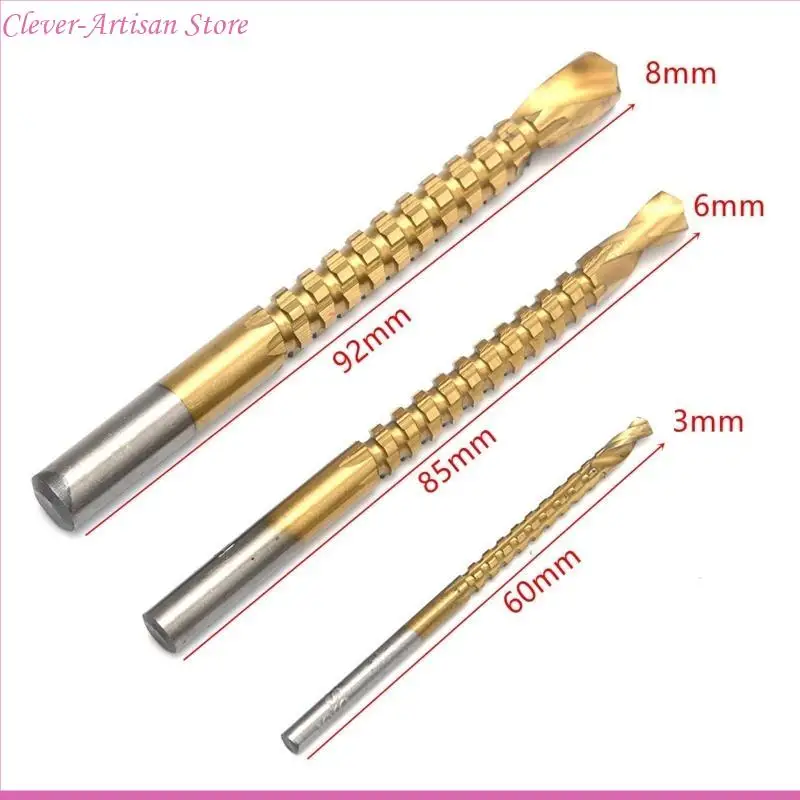 E06B Triangular Shank thẳng rãnh BITS BITS Thrills Bit Set lỗ khoan dụng cụ khoan chống ăn mòn