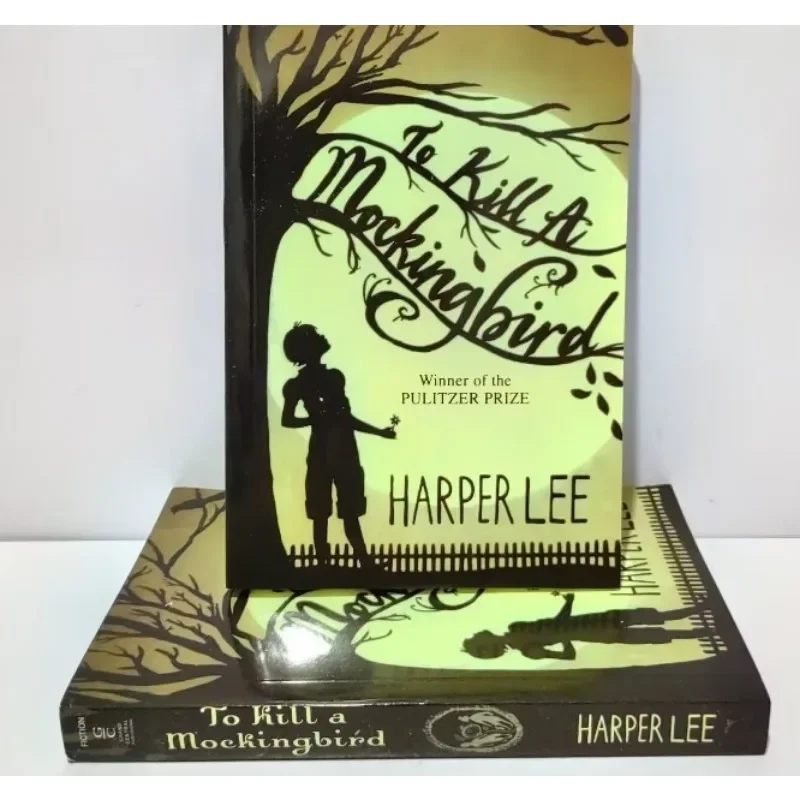 To Kill A Mockingbird Book Cover Locket Necklace & Keyring Bronze and Silver Tone Jewelry