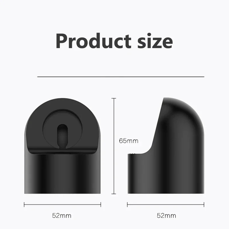 Support de charge en silicone pour Apple Watch Ultra, iWatch Series 9, 8, 7, 6, 5, 4, 3, SE, support de support, trou de câble gratuit