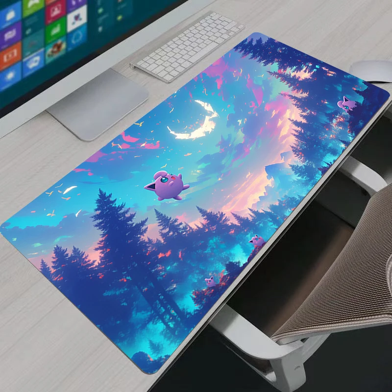 Mouse pad Computer Speed type carpet mat for e-sports Pokemon Pikachu players Laptop Keyboard Mousepad Office Desk Mat