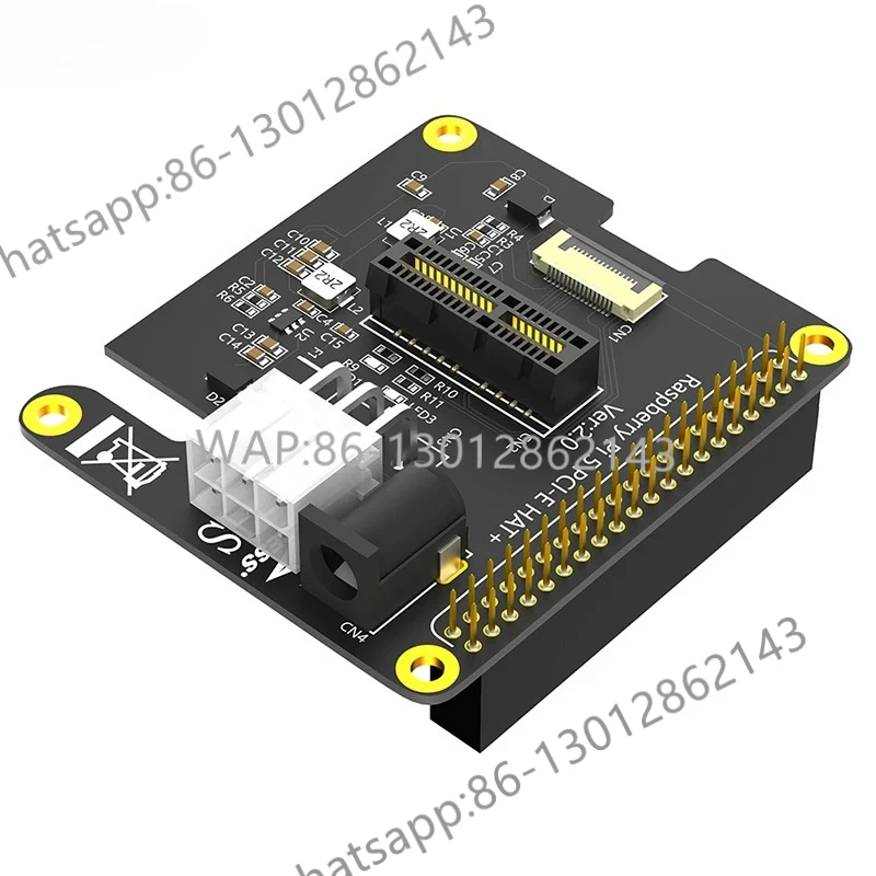NEW PCI Express PCI-E PCIE X1 Adapter with FFC Cable ATX 6Pin Connector External DC 12V Power 40Pin GPIO Header for Raspberry Pi