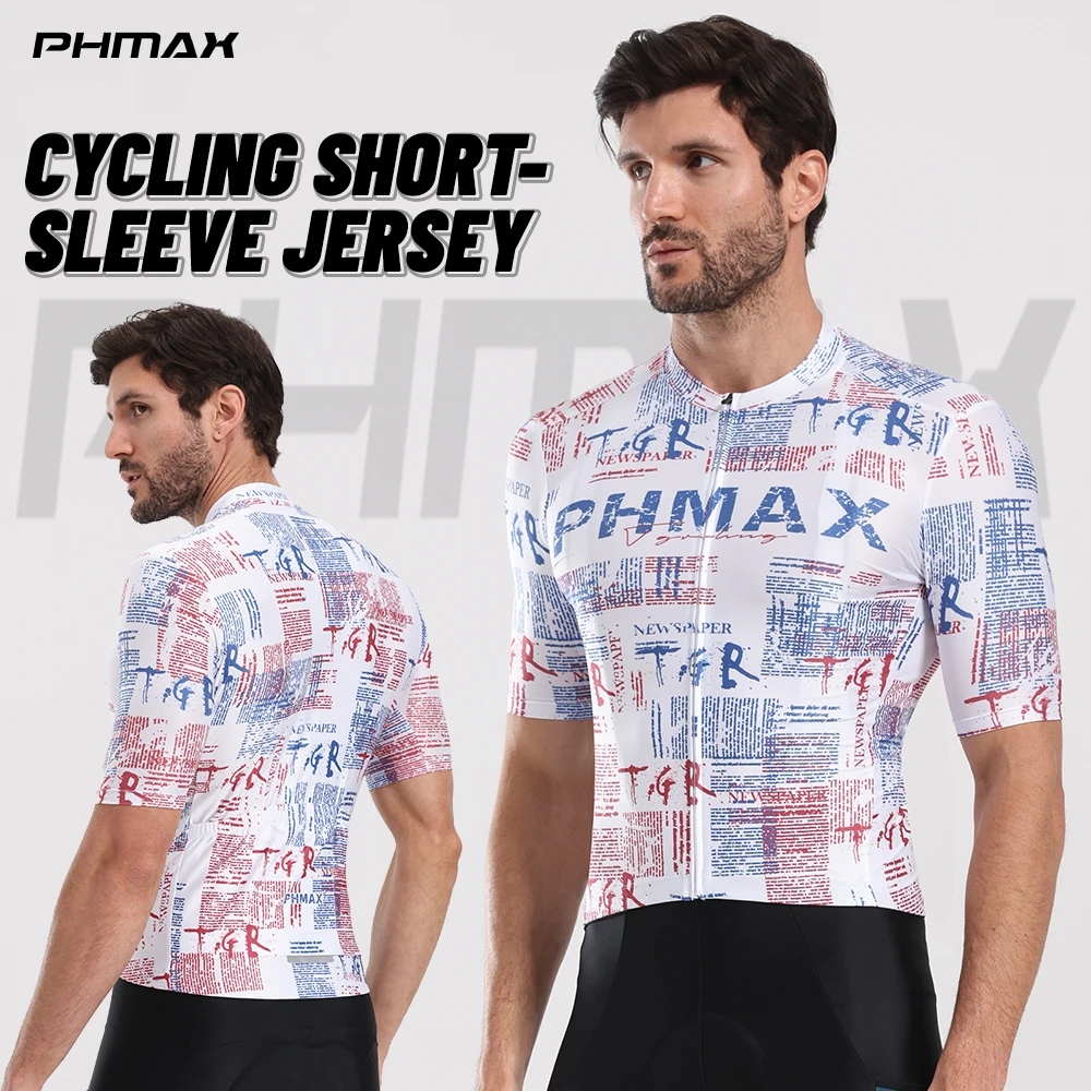 

Летняя мужская велосипедная майка PHMAX: дышащая, легкая, для MTB и шоссейных гонок, облегающая велоформа