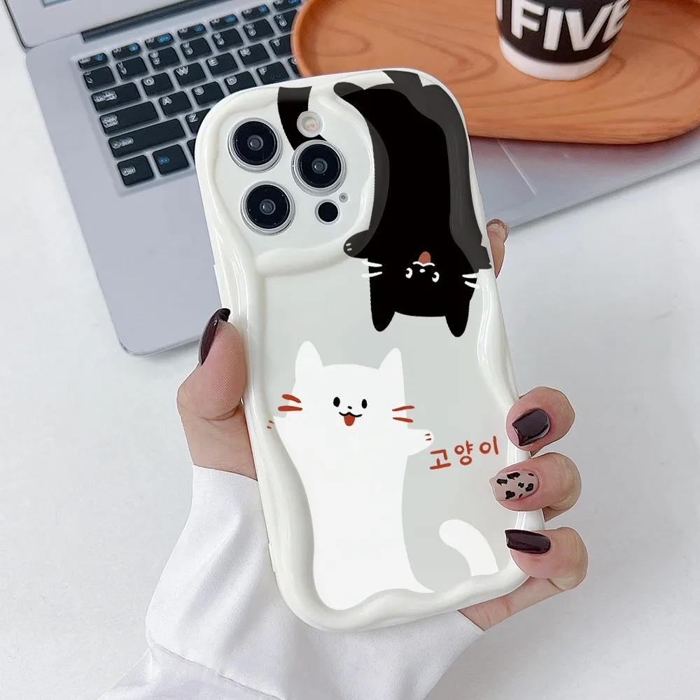 حافظة لهاتف اوبو Realme C75 C67 C65 C63 C55 C53 C35 C33 13 12 11 10 GT6 Pro Plus 4G 5G ثلاثية الأبعاد موجة غطاء ناعم