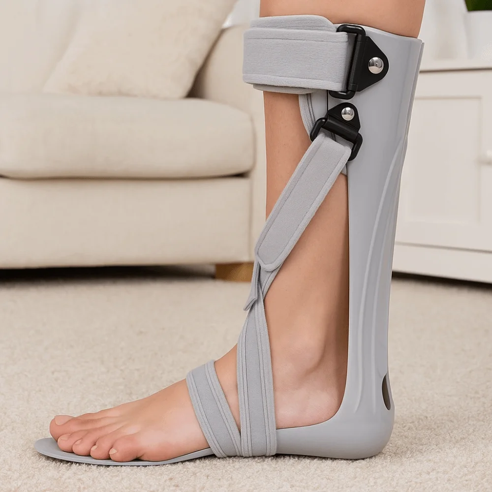 Adjustable Tightness Splint Brace Super Soft Compression Dorsal Drop Foot Orthopedic Brace Comfortable Skin-friendly
