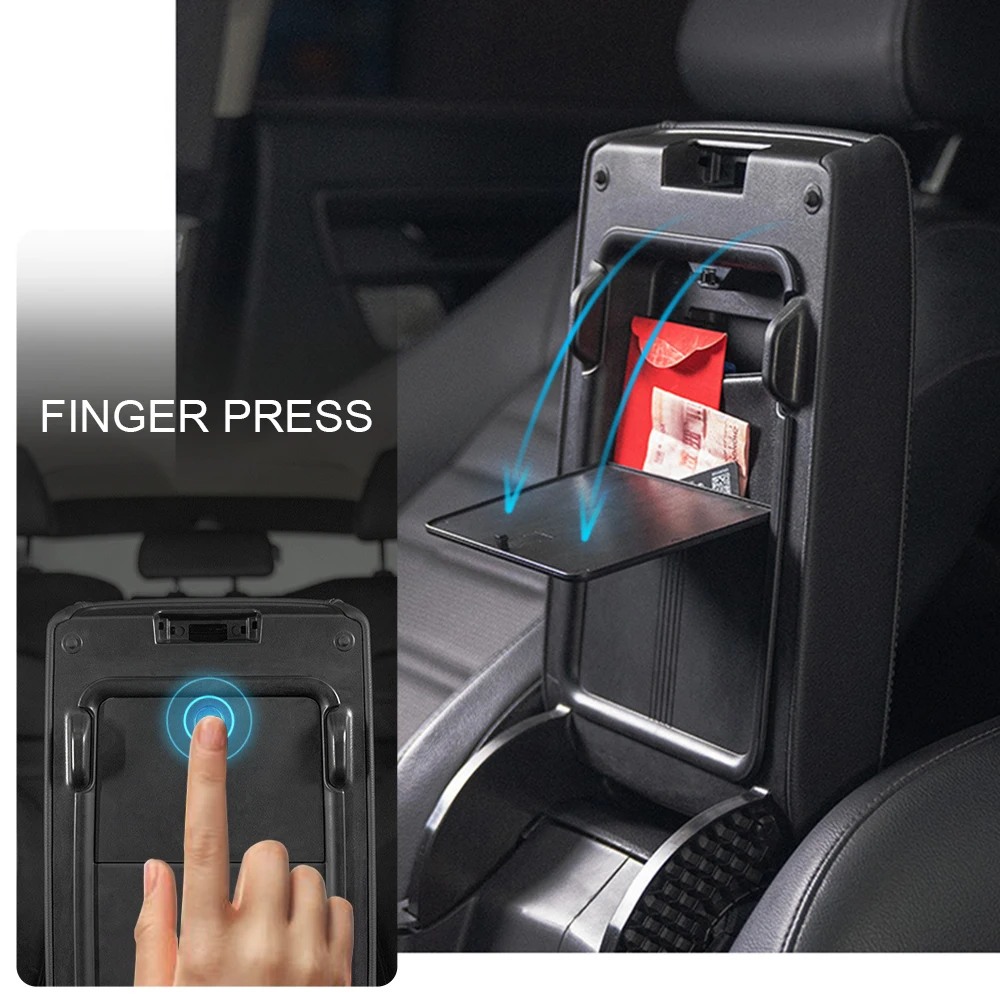 For Honda CRV CR-V 2023 2024 Car Armrest Hidden Storage Box Organizer Tray Interior Modification Product Accessories