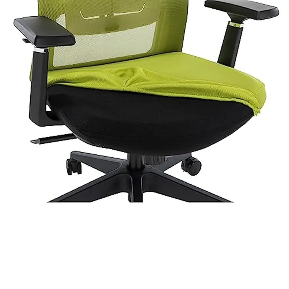 Silla de oficina ergonómica giratoria de malla con respaldo medio, altura ajustable, reposabrazos, silla de conferencia, ligera, duradera, portátil, Ingram