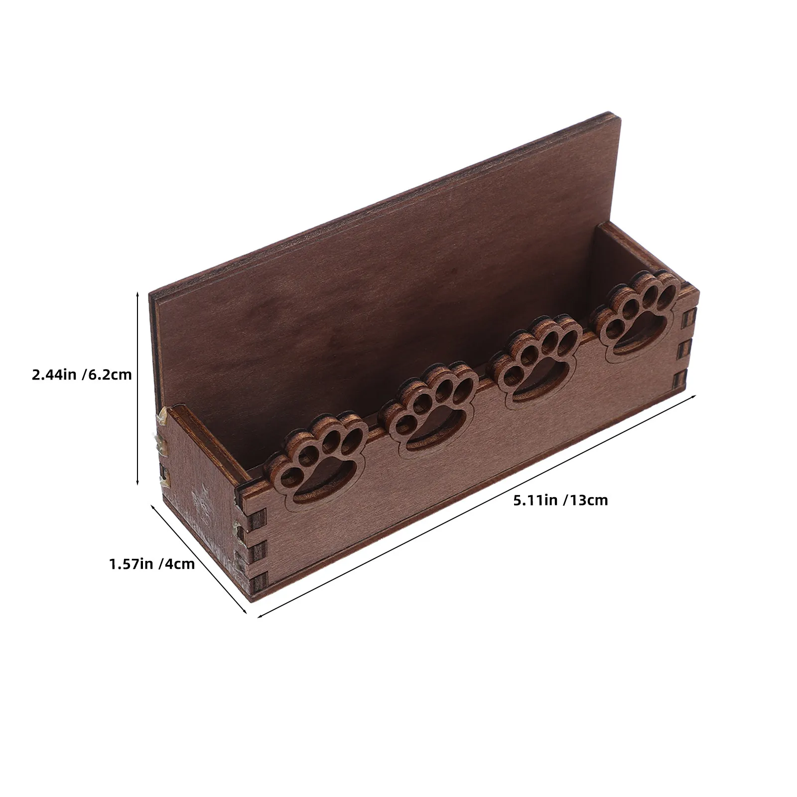 Cat Claw Shape Business Card Box Decorative Holder Desk Postcard Unique Themed Display