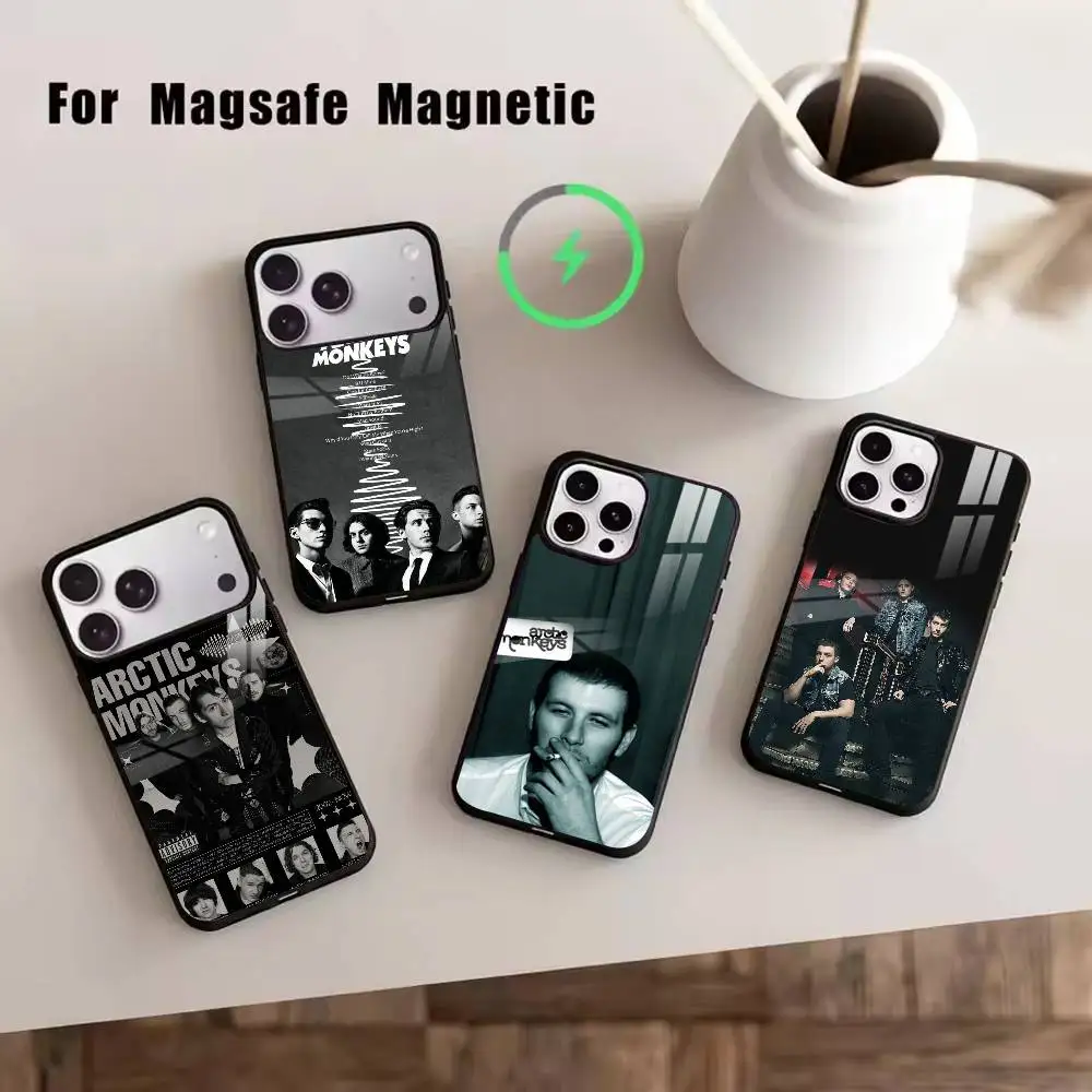 

Band M-Metallica Phone Case For iPhone17,16,15,14,13,12,11 Plus,Pro Magnetic For Magsafe Wireless Charging
