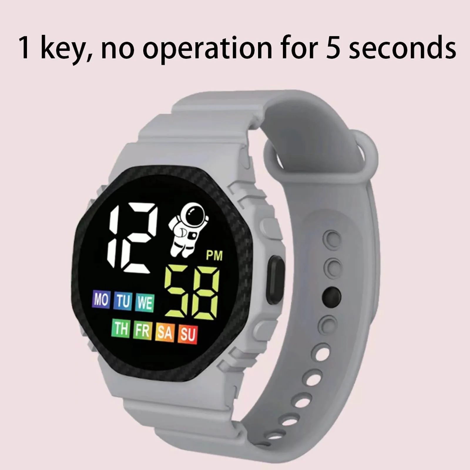 Electronic Watch Led Digital Multicolor Children Wrist Watches For Kids Boy Girl Outdoor Kids Watch Student Sport Watches 2024