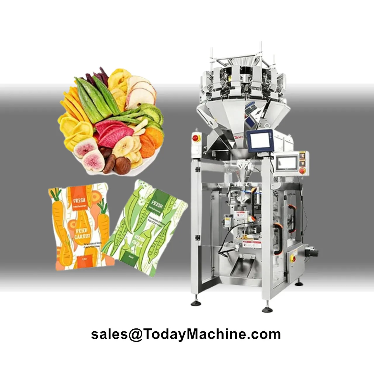Linear Weighing Vertical Packaging Machine for Grain Seeds and Puffed Food