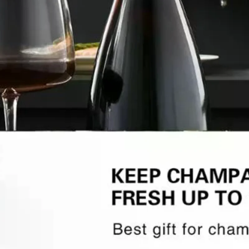 Wine Bottle Stoppers Stainless Steel Press Mode Champagne Stopper Bar Tools Simple Sealing Bottle Cap Keep Wine Fresh
