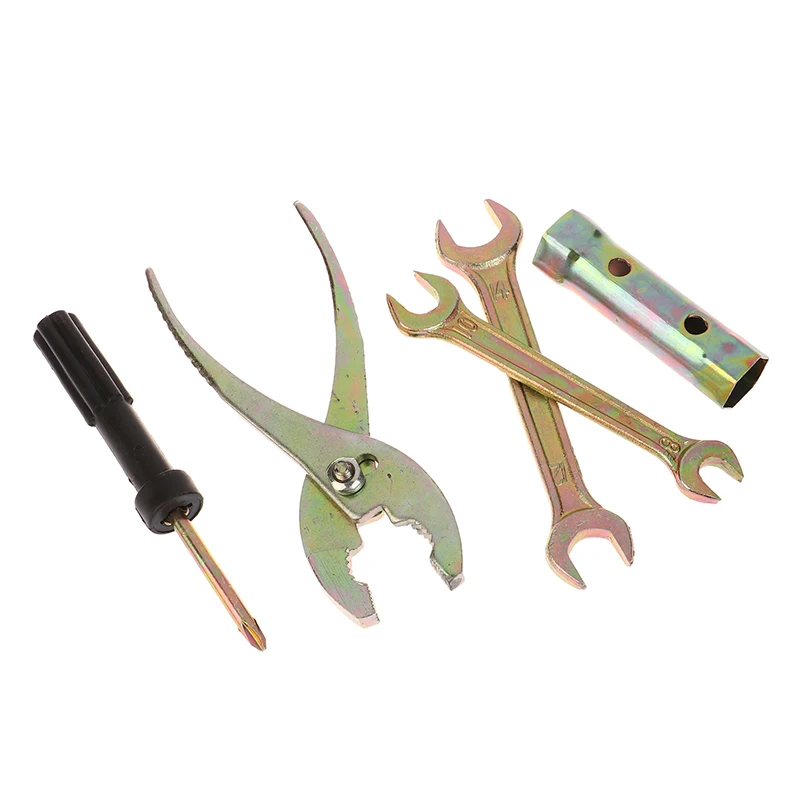 1 Juego de herramientas universales de reparación de motocicletas, herramientas de llave de motocicleta, enchufe, destornillador, alicates de manga, Kit de llaves, accesorios