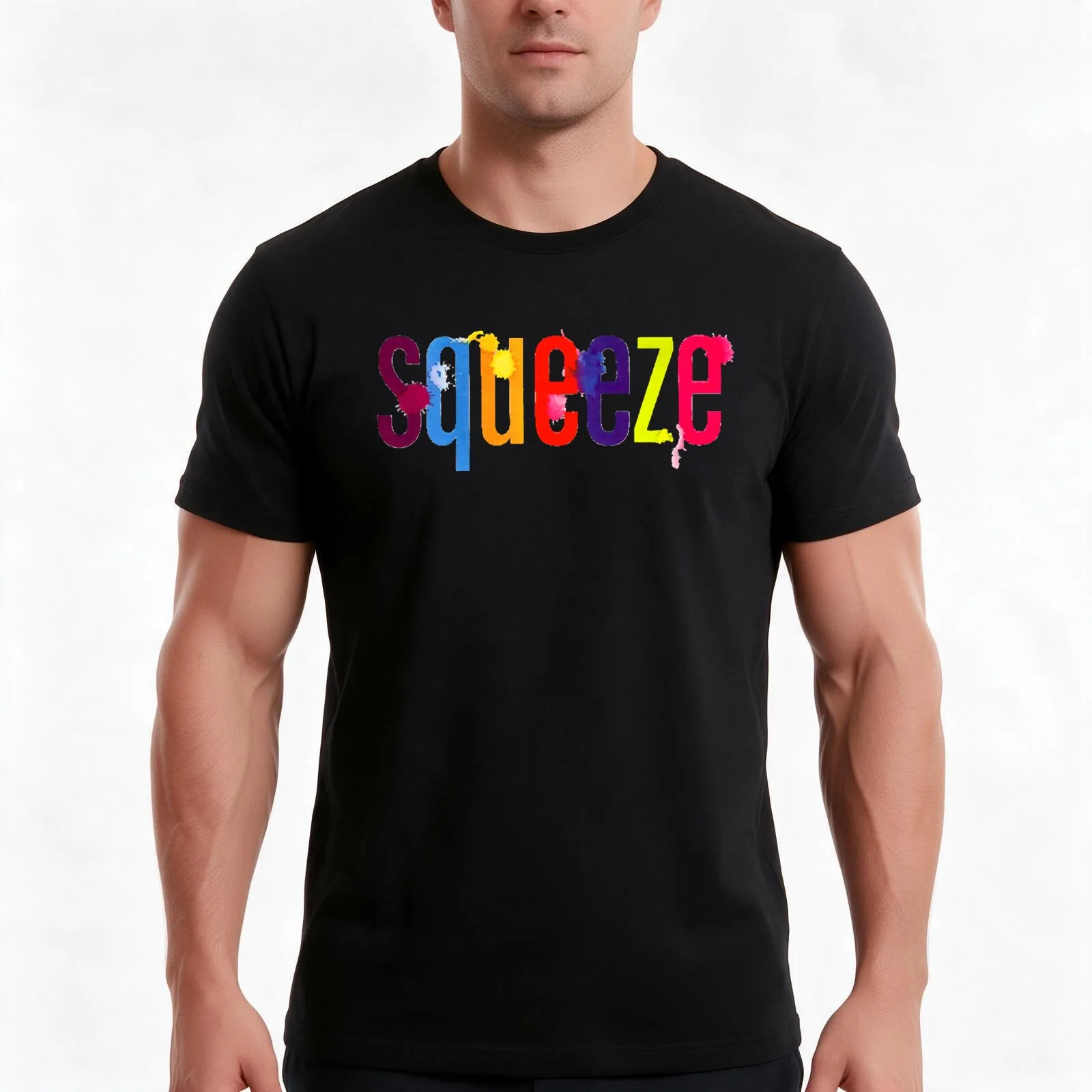 Vintage Music Man Squeeze Band Retro Style T-Shirt Summer Casual Cotton Tee Oversized Streetwear Tops Vintage Graphic Print