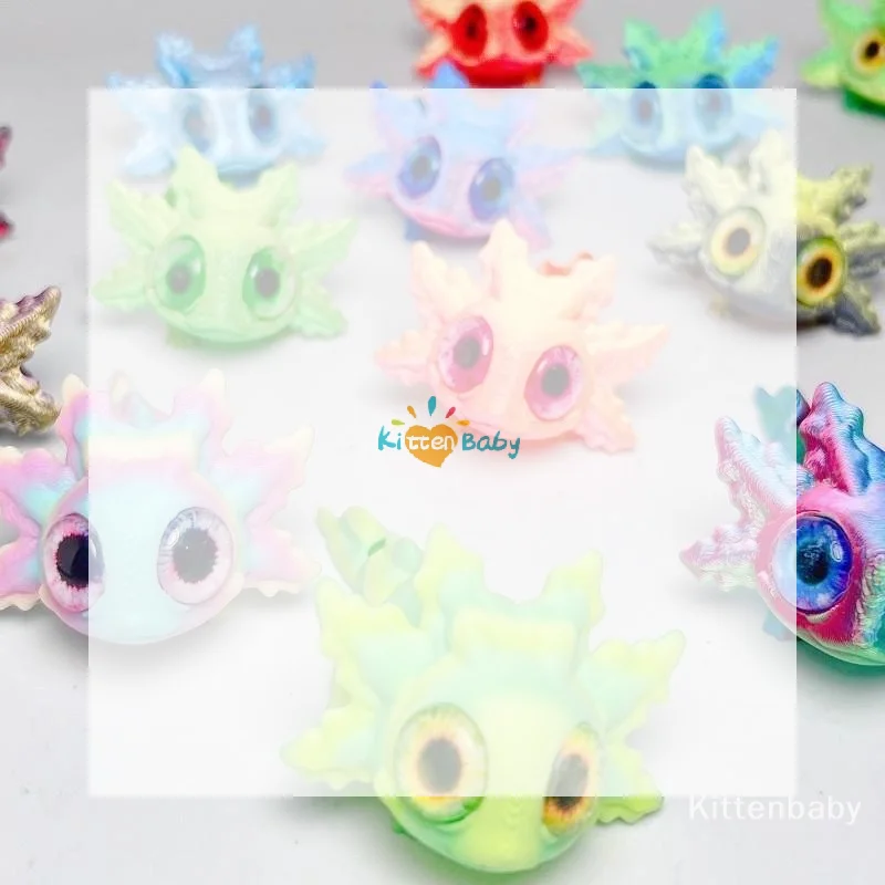 3D Printing Chameleon Figures Multi-joint Movable Simulation Eyes For Home Accessories Kids Toys Gifts Living Room Decoration