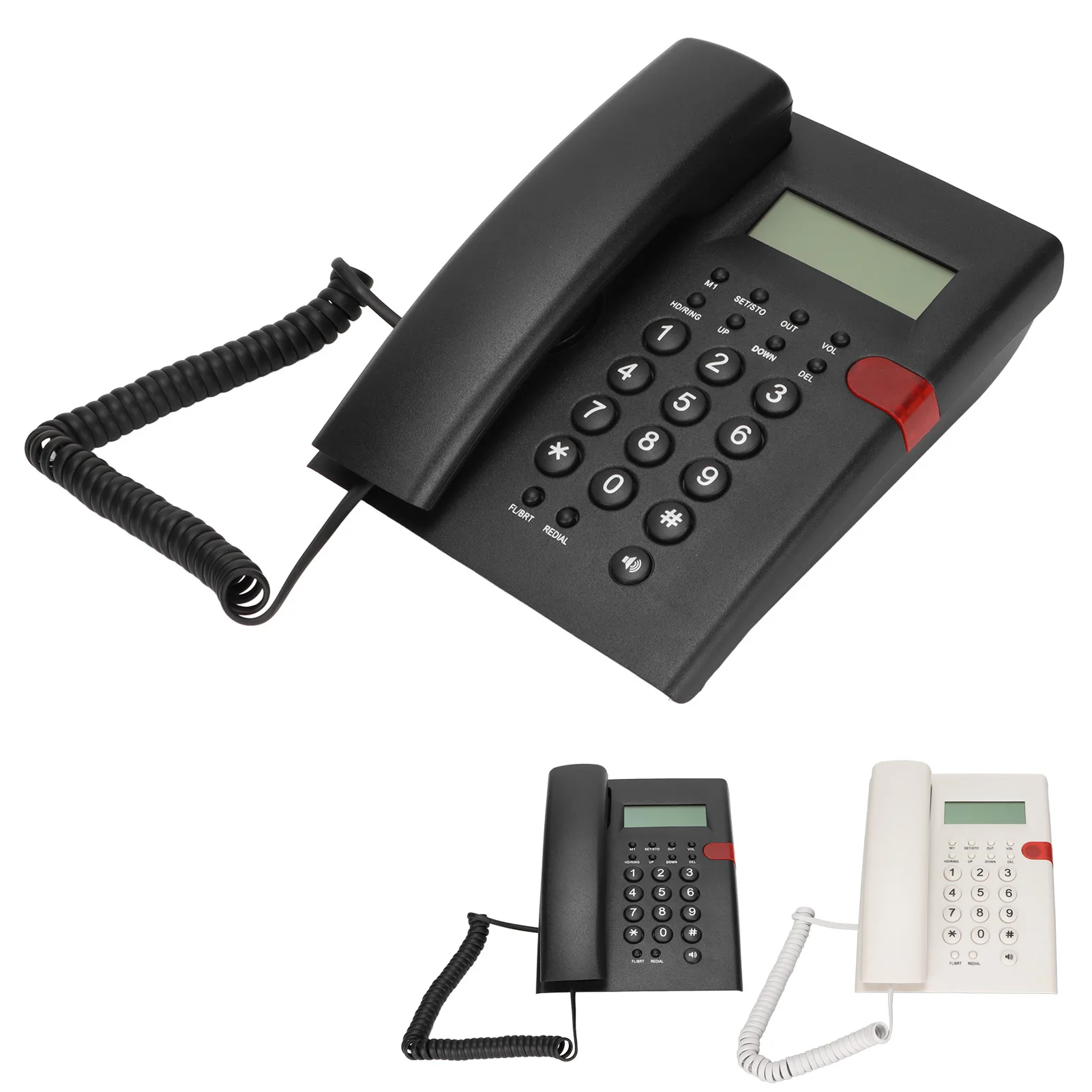 Universal Wired Desktop Corded Telephone Professional Landline Telephone for Office Hotel Home Foreign Trade Household Landline