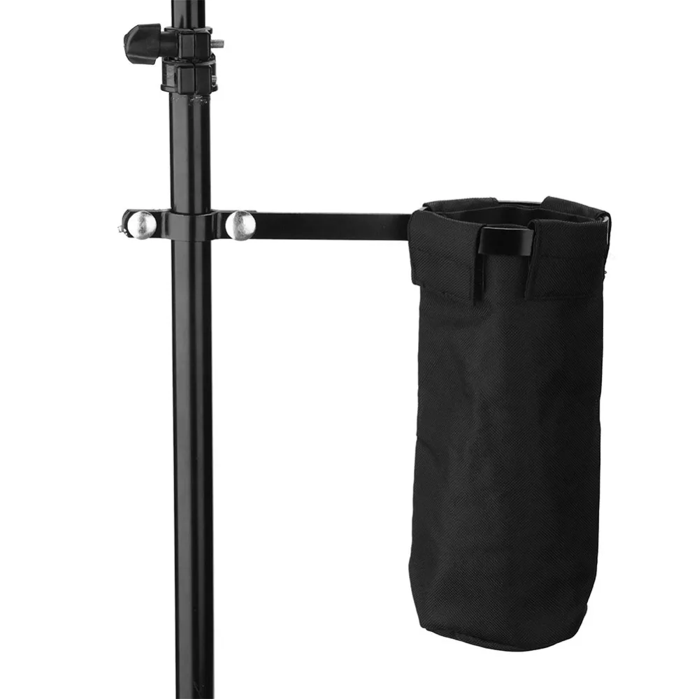 Oxford Cloth ​Drum Stick Holder​ ​Cylindrical Shape​ ​Clamp-On Lockable ​Drumstick Bag​ ​Large Capacity ​Black