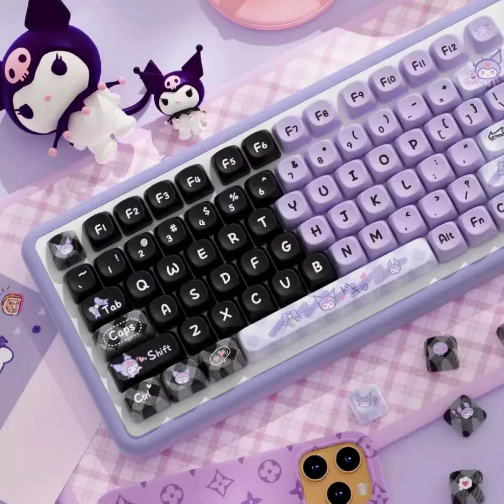 

Original Keycaps for Girls, Moa, Cute, Personalized, 112 Keys, 120 Keys for 60/84/98/108 Mechanical Keyboards