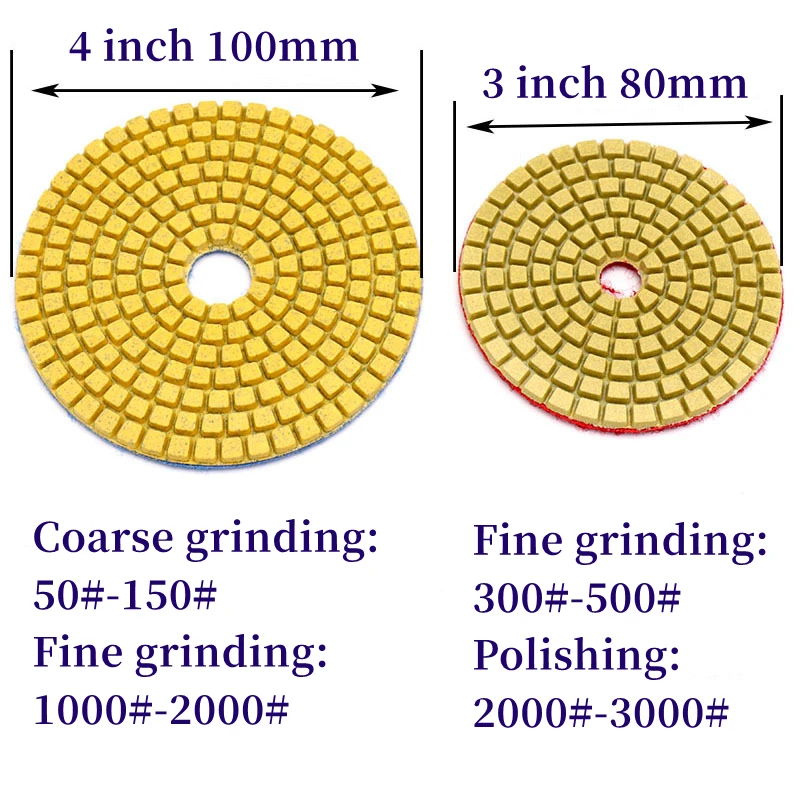 3/4 Inch Polishing Pads Wet Buff Disc Abrasive For Drill Sanding Granite Marble Quartz Tile Glass Grinding Tool