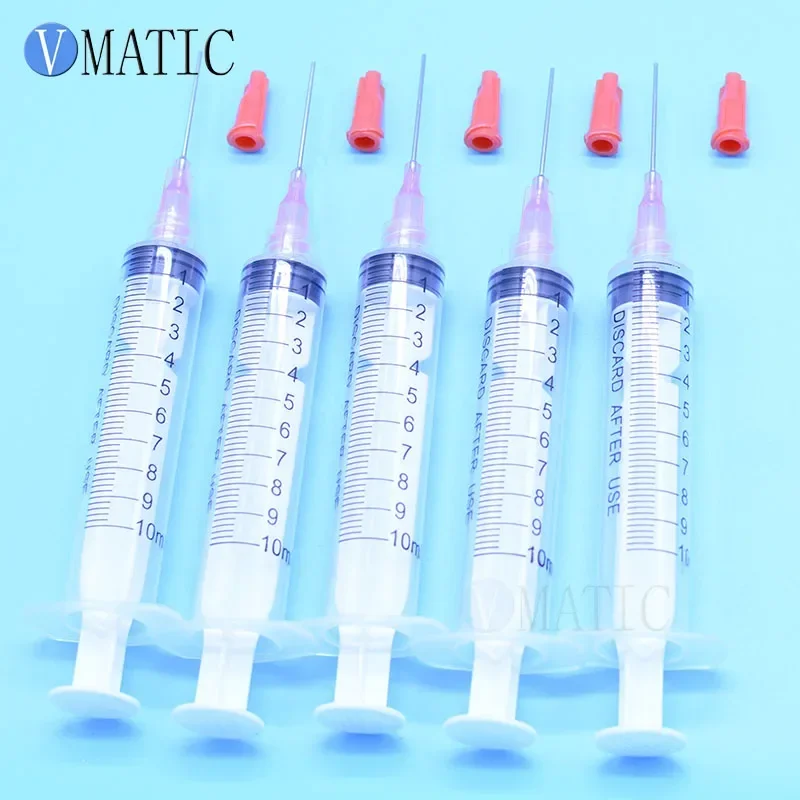 Free Shipping Recommendation Non Sterilized 5 Sets 1 Inch 20G Dispenser Needles With Dispensing Syringe