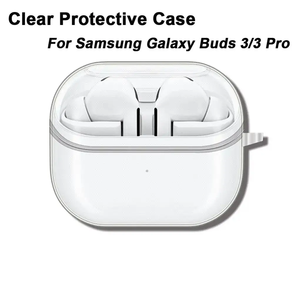 Funda protectora de TPU suave, carcasa transparente a prueba de golpes, accesorios para auriculares, Samsung Galaxy Buds3/3 Pro