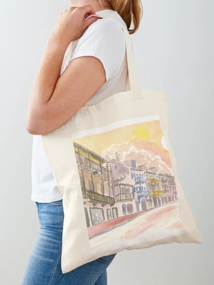 Beautiful Rosemary Beach Street Scene on 30a in South Walton, FL Tote Bag tote bag canvas Handbags women Tote Bag