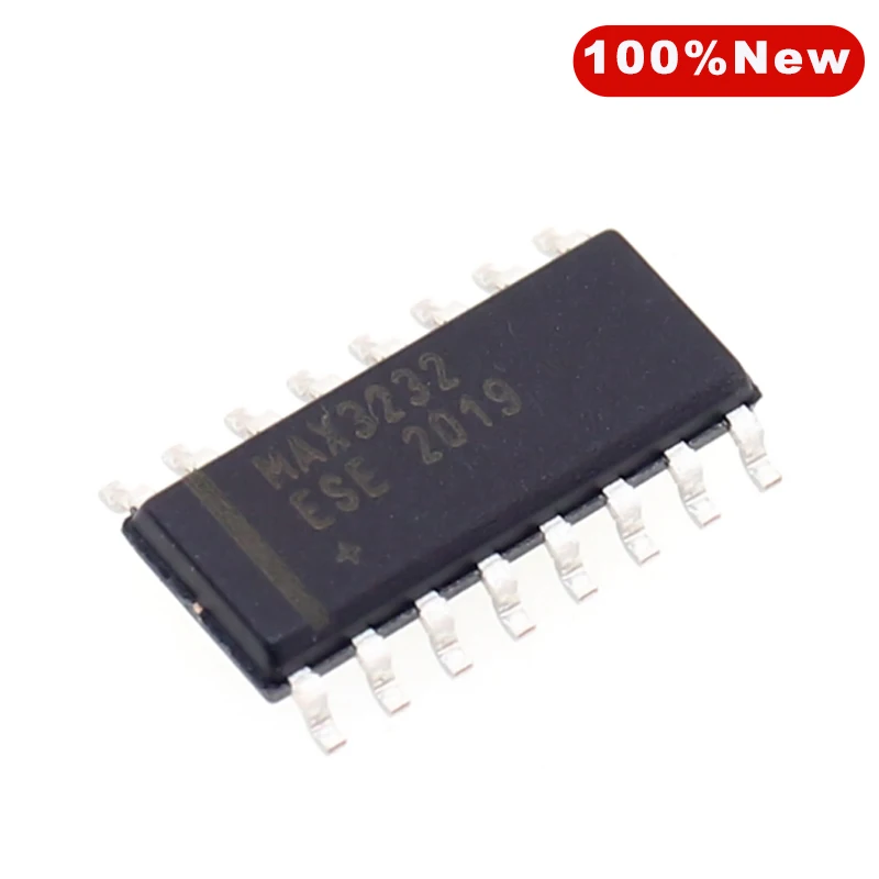 50PCS/Lot MAX3232 MAX3232ESE RS-232 Interface IC 3.0V to 5.5V Low Power 1Mbps Transceivers