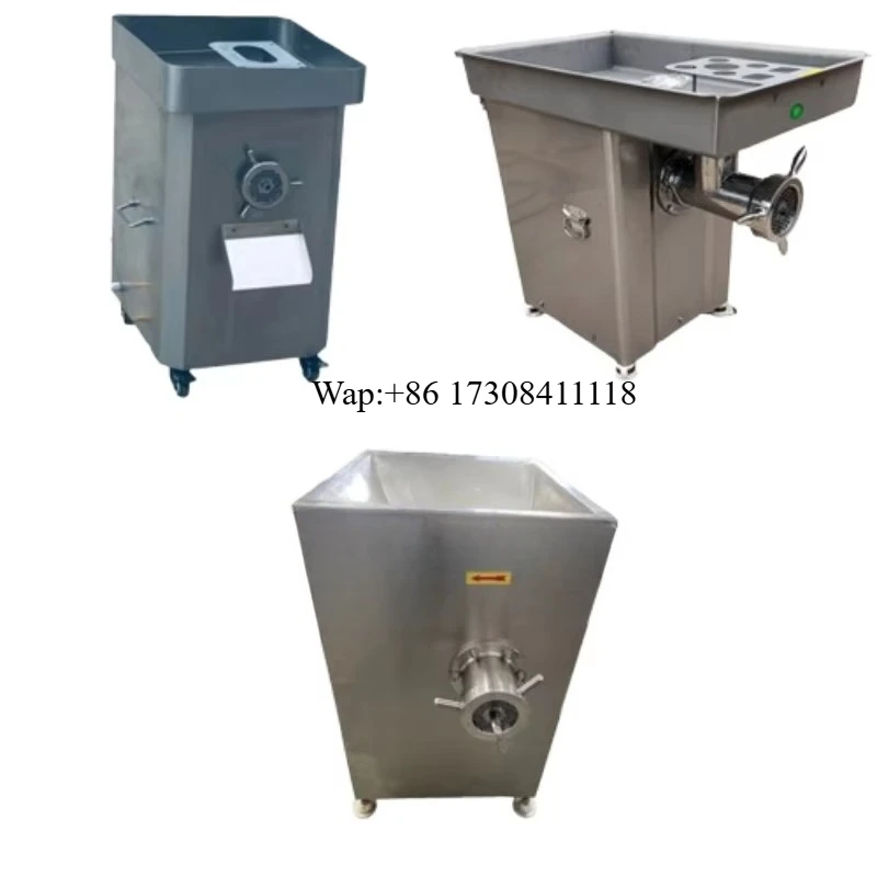 New Electric Stainless Steel Industrial Meat Grinder Adjustable Grinding Size High Capacity Automatic Operation for Commercial